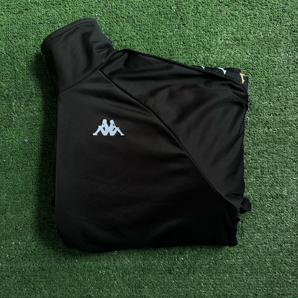 Black Kappa Tracksuit Jacket Large